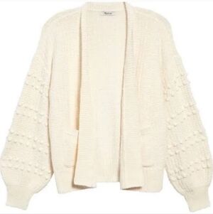 Madewell Bobbie Puff Sleeve Knit Cardigan Sweater Size XS